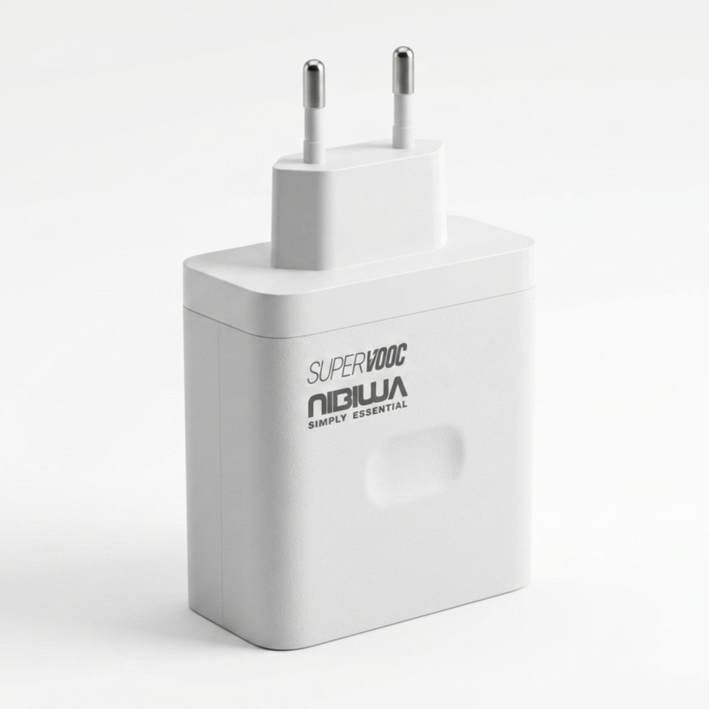 Carregador Nibiwa 100 W para Oppo, Realme e OnePlus, branco