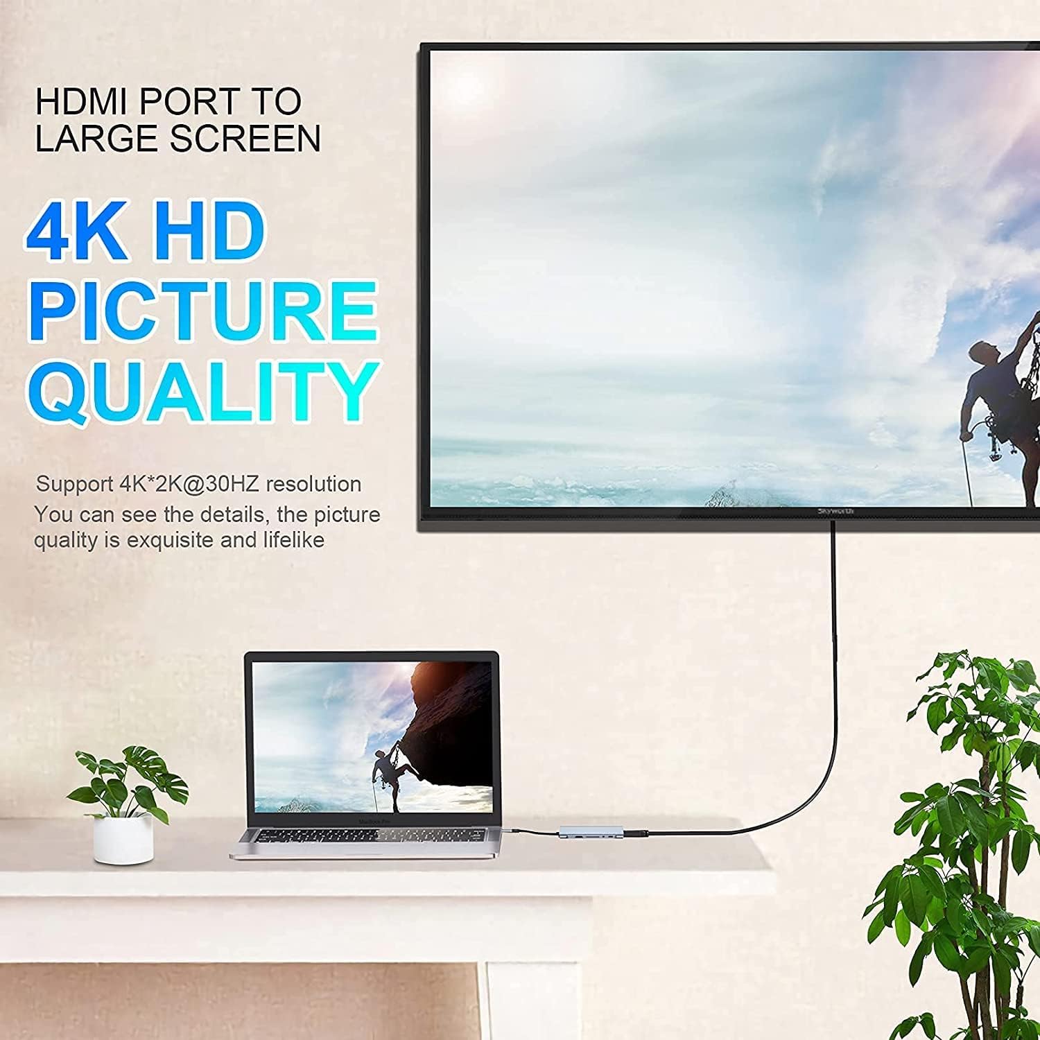 Hub USB-C Nibiwa, 11 portas, prata - Imagem 4