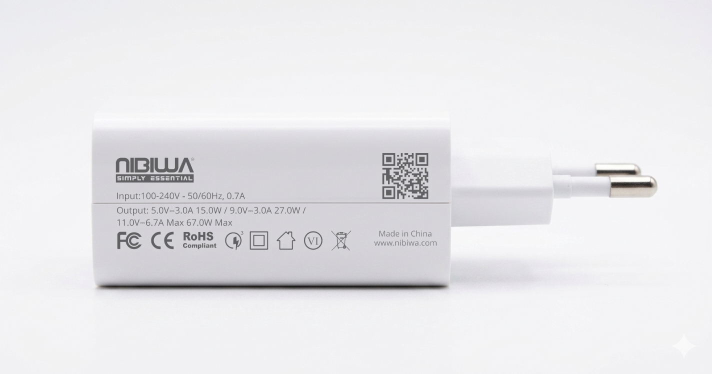 Carregador Nibiwa 67 W para Xiaomi, branco - Imagem 6