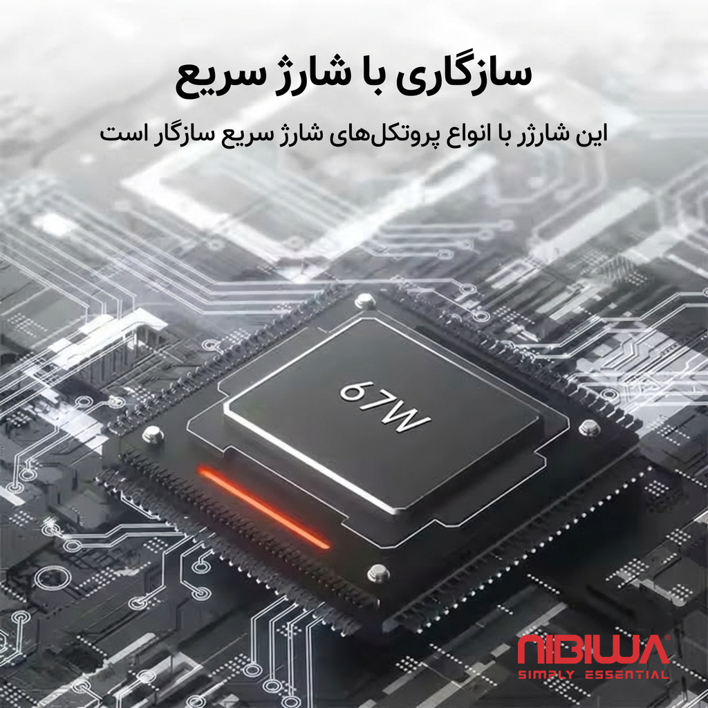 Carregador Nibiwa 67 W para Xiaomi, branco - Imagem 2