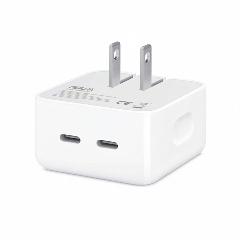 Carregador Nibiwa 35 W, 2 portas USB-C, branco