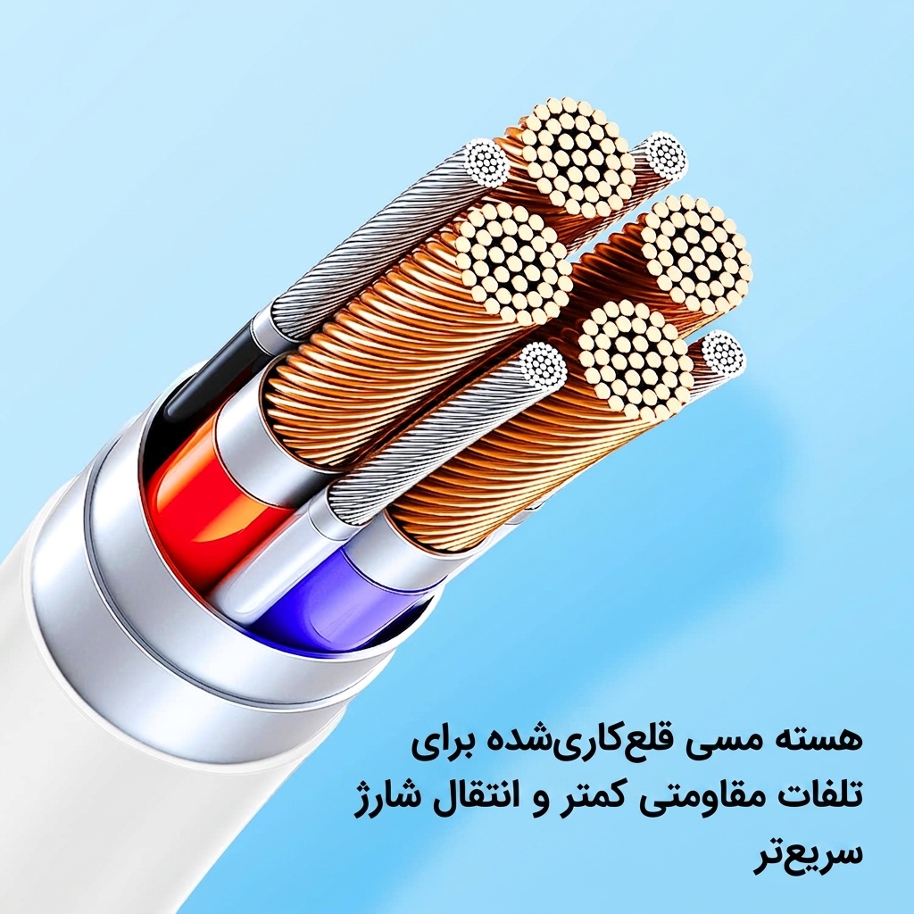 Cabo USB-C para Lightning Nibiwa, 1 m, branco - Imagem 3