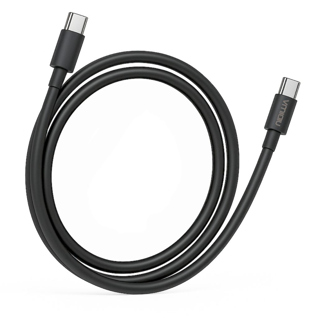 Cabo USB-C Nibiwa Super Fast Charging 2.0, 1 m, preto