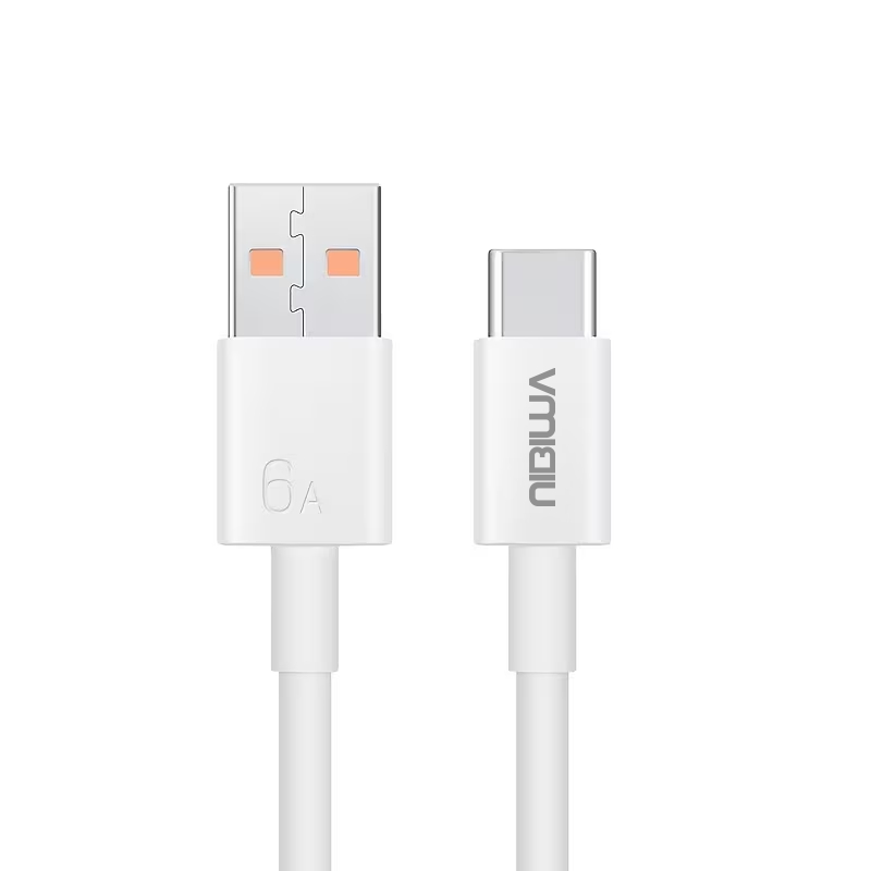 Cabo USB-A para USB-C Nibiwa 66 W para Honor e Huawei, 1 m, branco - Imagem 3