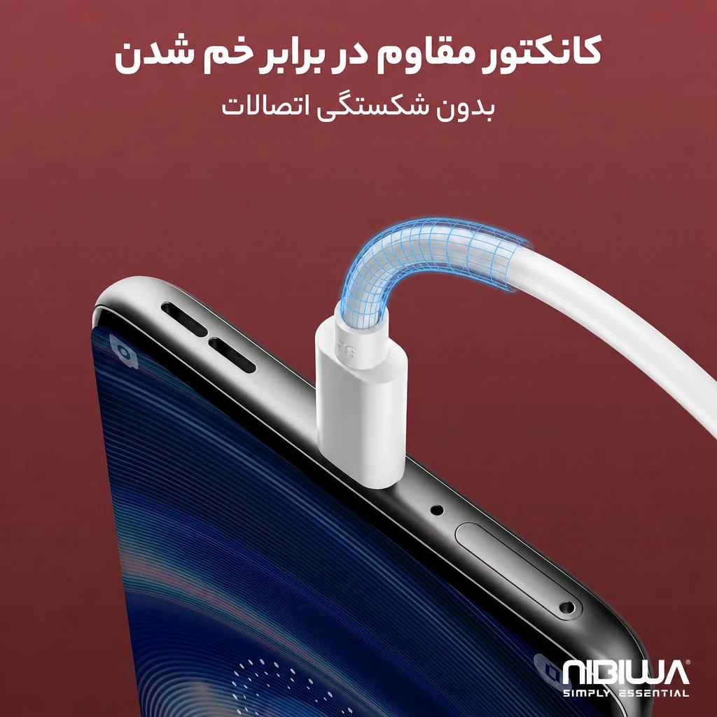 Cabo USB-A para USB-C Nibiwa 65 W para Oppo, Realme e OnePlus, 1 m, branco - Imagem 4