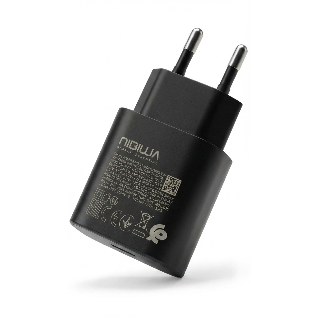 Carregador Nibiwa 25 W para Samsung, preto
