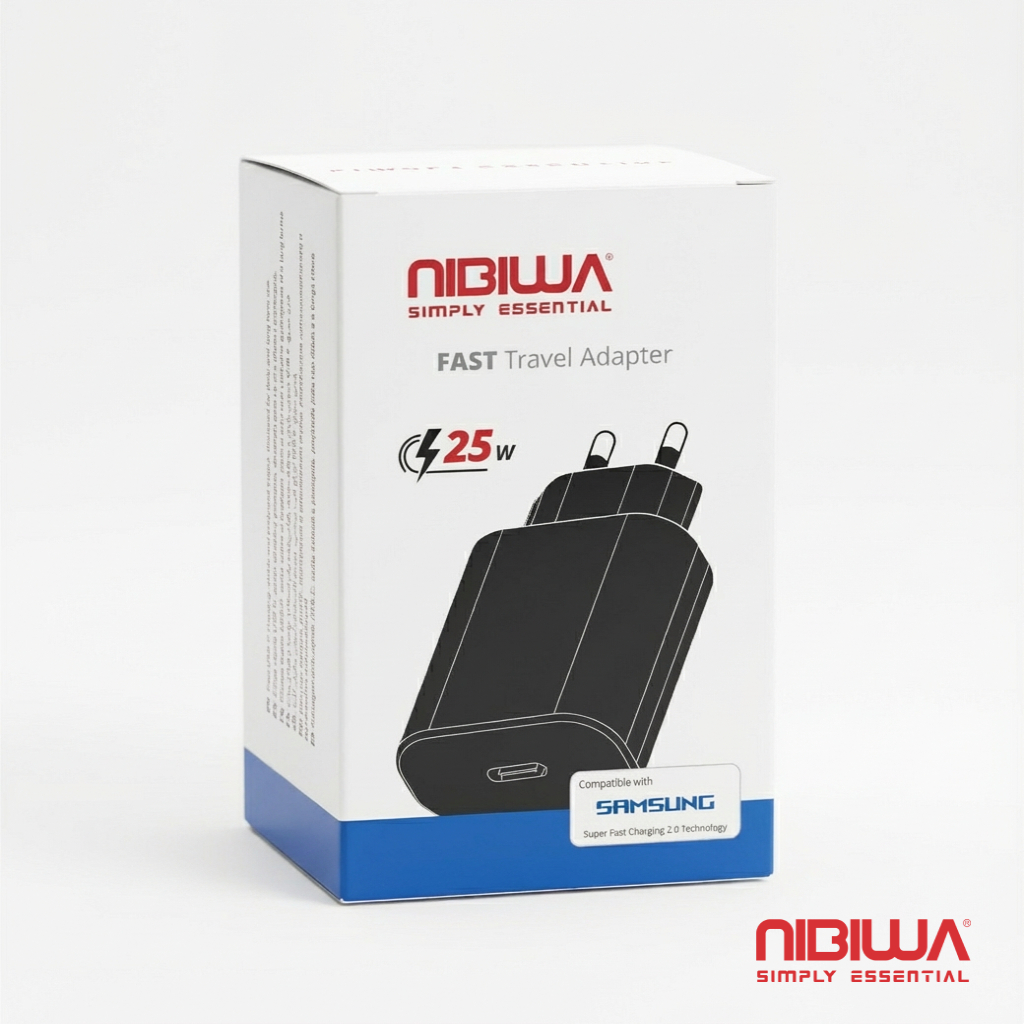Carregador Nibiwa 25 W para Samsung, preto - Imagem 2