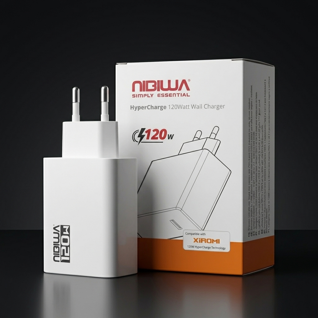 Carregador Nibiwa 120 W para Xiaomi, branco - Imagem 6