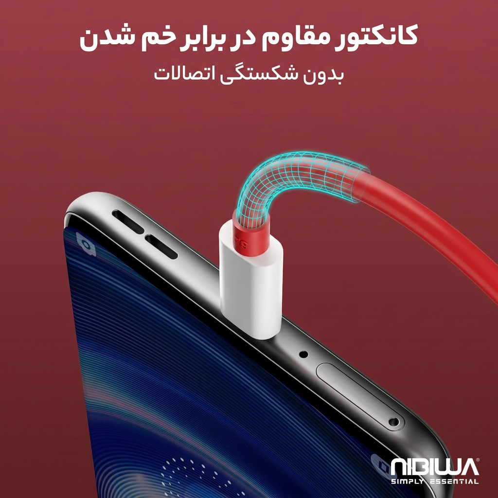 Cabo USB-A para USB-C Nibiwa 65 W para Oppo, Realme e OnePlus, 1 m, vermelho - Imagem 6