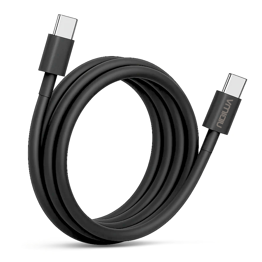 Cabo USB-C Nibiwa 60 W para Samsung, 2 m, preto
